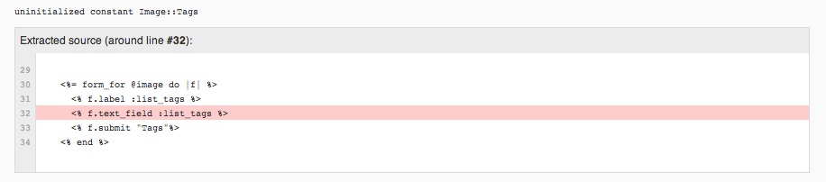 error message: uninitialized constant